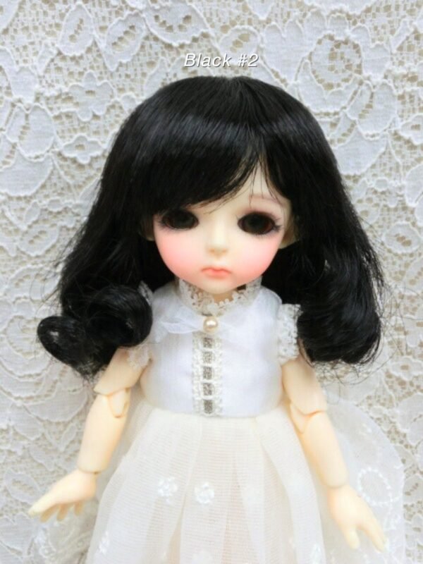 Wig / 5.5 inch / Long Bob Curly (Black #2)