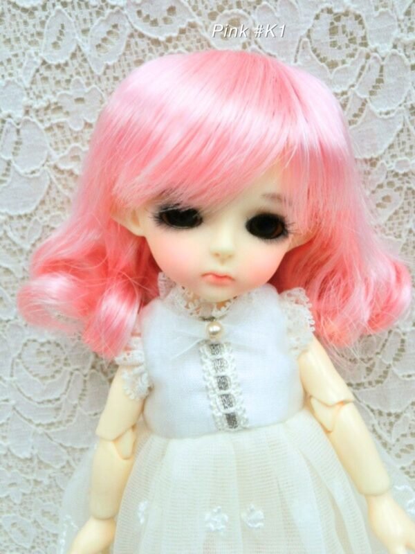 Wig / 5.5 inch / Long Bob Curly (Pink #K1)