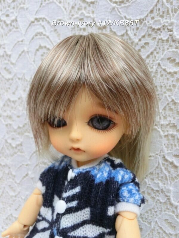 Wig / 5.5 inch / Layer Short (Brown-ivory #12/KB88T)