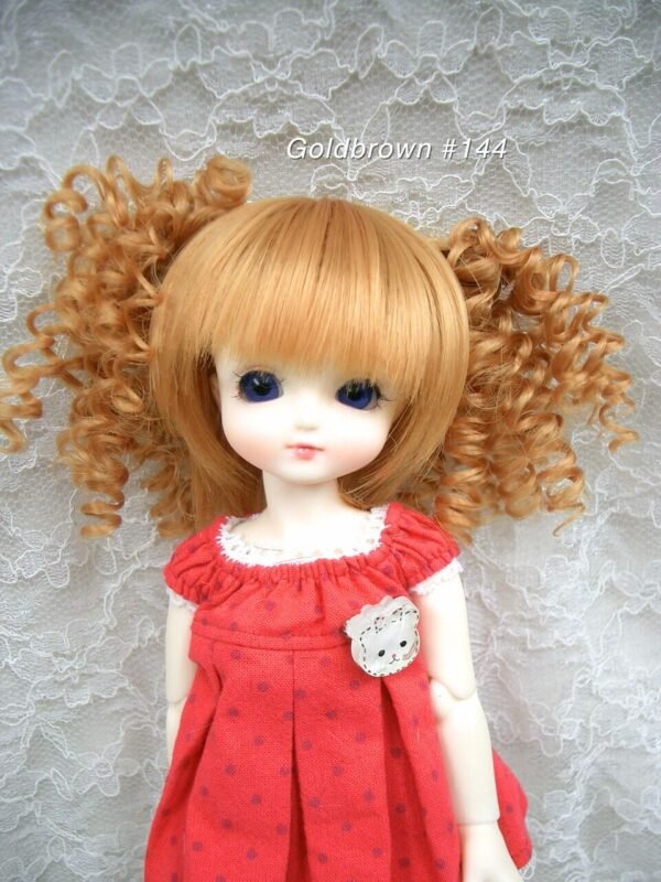 Wig / 6 inch / Volume Curly (Goldbrown #144)