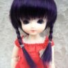 Wig / 6 inch / Braided Pigtails (Darkpurple #2/K10M)