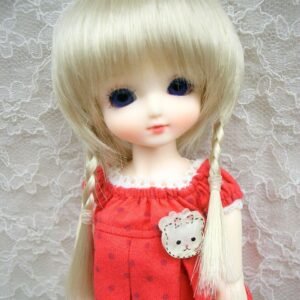 Wig / 6 inch / Braided Pigtails (Ivory #KB88)