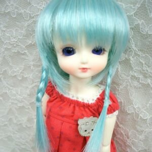 Wig / 6 inch / Braided Pigtails (Lightblue #K19/B10)