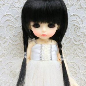 Wig / 5.5 inch / Braided Pigtails (Black #2)