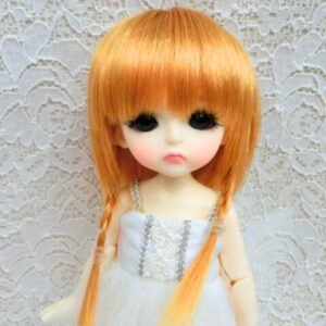 Wig / 5.5 inch / Braided Pigtails (Goldenrod #140)