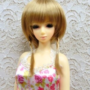 Wig / 5.5 inch / Braided Pigtails (Lightgoldbrown #25)