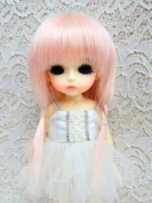 Wig / 5.5 inch / Braided Pigtails (Milkpink Mix #K1/KB88M)