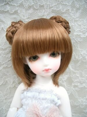 Wig / 6 inch / Braided Chignon Short (Brown #27)