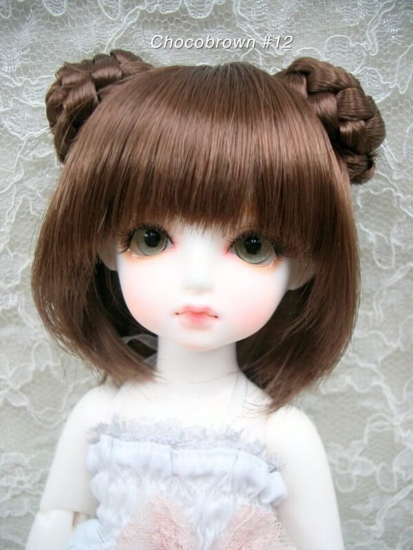 Wig / 6 inch / Braided Chignon Short (Chocobrown #12)