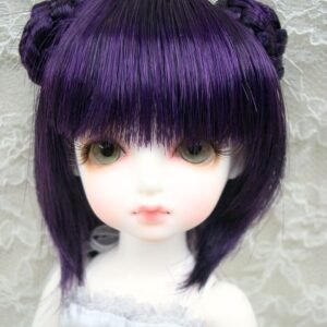 Wig / 6 inch / Braided Chignon Short (Darkpurple #2/K10M)