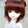 Wig / 6 inch / Braided Chignon Short (Maroon #35)