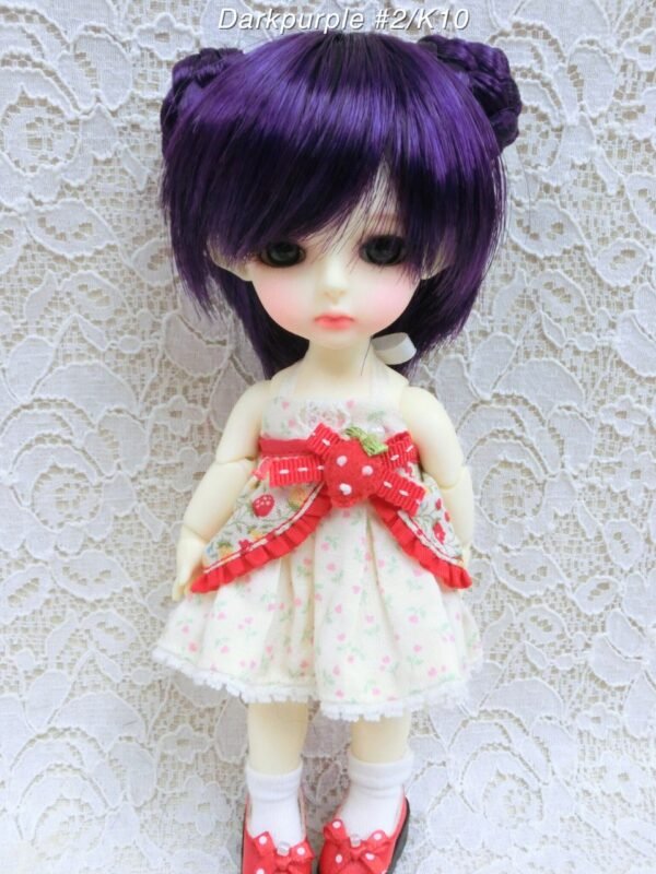 Wig / 5.5 inch / Short bun (Darkpurple #2/K10)