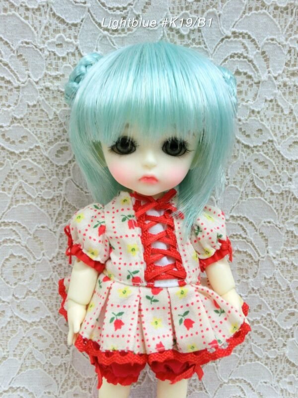 Wig / 5.5 inch / Short bun (Lightbue #K19/B1)