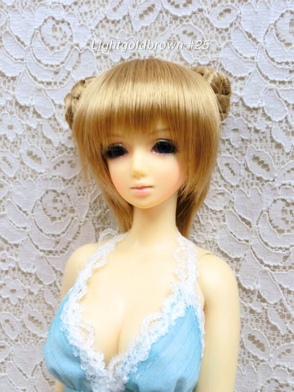 Wig / 5.5 inch / Short bun (Lightgoldbrown #25)