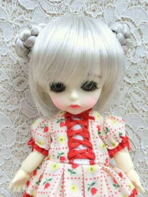 Wig / 5.5 inch / Short bun (Silver grey #K19/60)