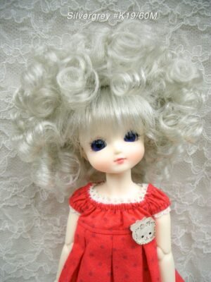 Wig / 6 inch / Afro Hair (Silvergrey #K19/60M)