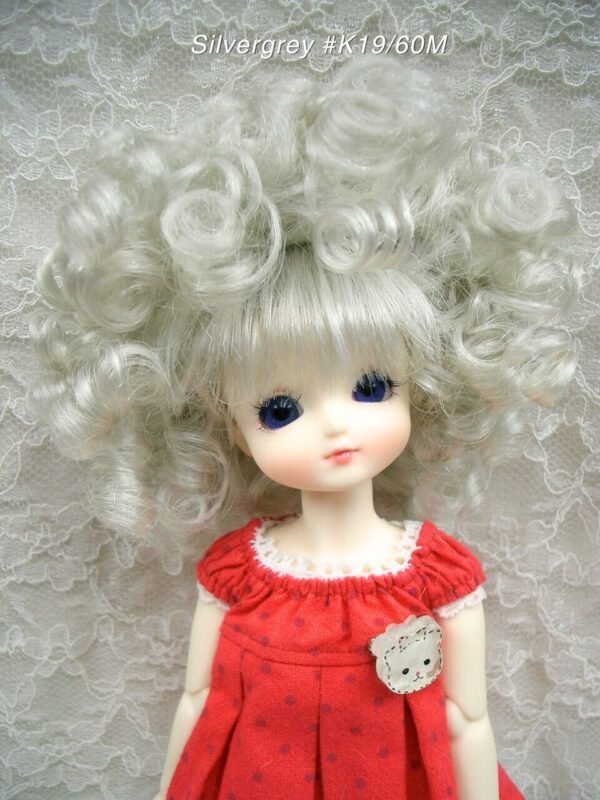 Wig / 6 inch / Afro Hair (Silvergrey #K19/60M)