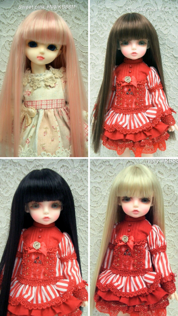 Wig / 6 inch / Medium Long Straight (Almond #22)