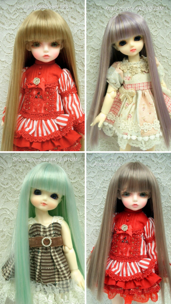 Wig / 6 inch / Medium Long Straight (Almond #22)