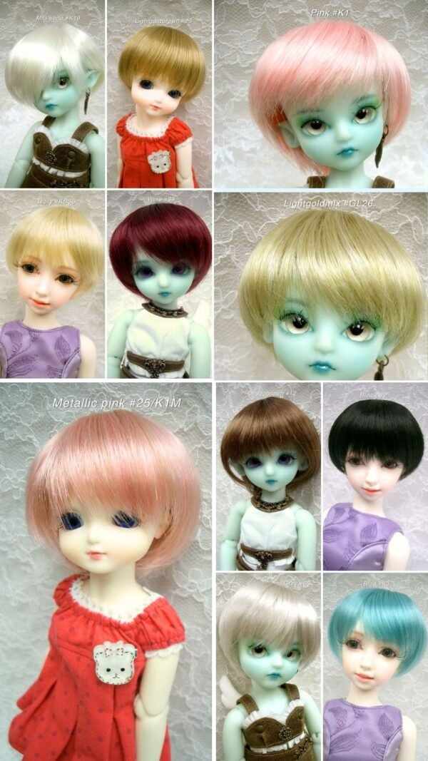 Wig / 6 inch / Short Bob (Pink #K1)