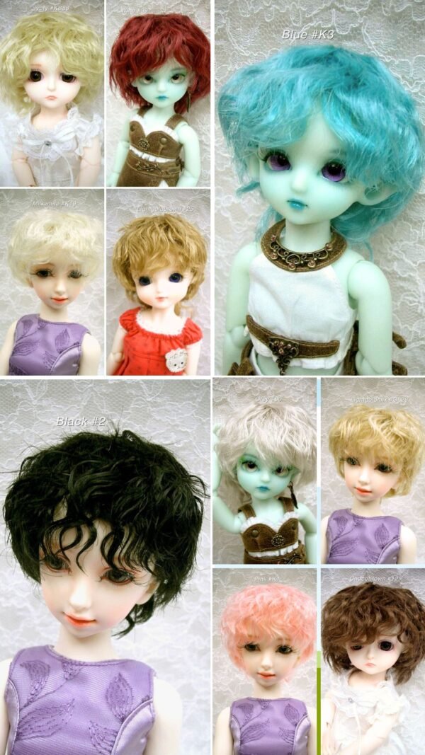 Wig / 6 inch / Short Curly (Ivory #KB88)