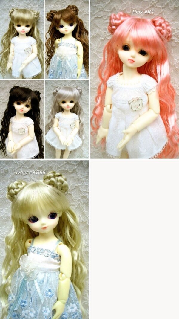 Wig / 6 inch / Chignon Wave (Pink #K1)