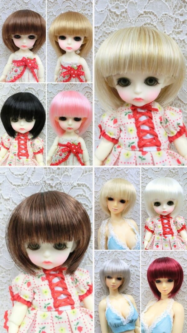 Wig / 5.5 inch / Short Bob (Grey #60)