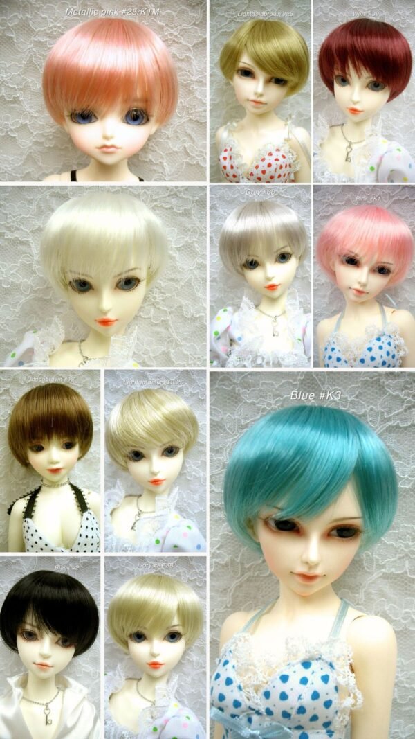 Wig / 6-7 inch / Short Bob (Lightgoldbrown #25)