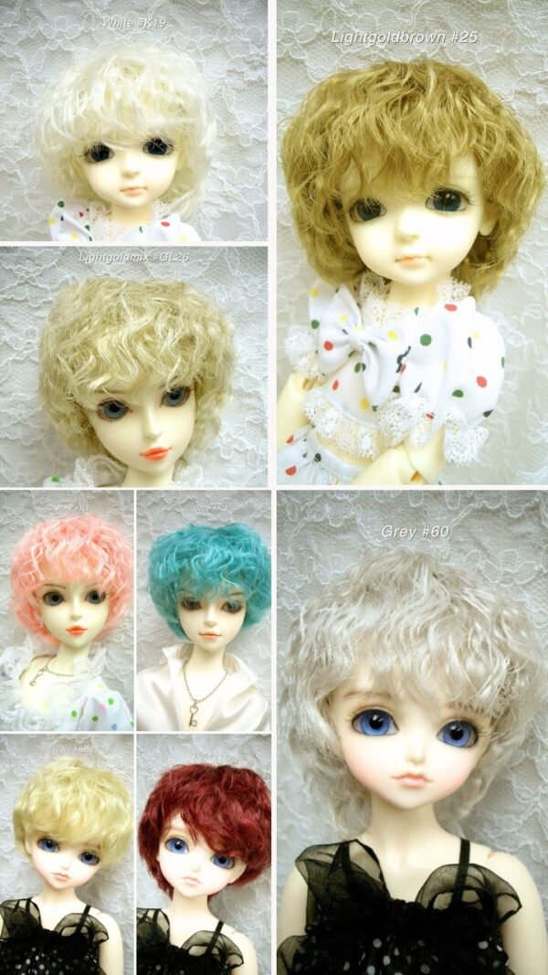 Wig / 6-7 inch / Short Wave (Black #2)