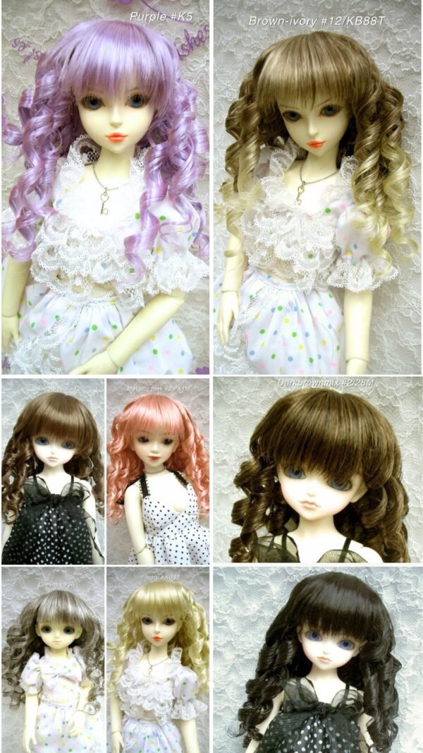 Wig / 6-7 inch / Curly Hair (Darkbrownmix #2/28M)