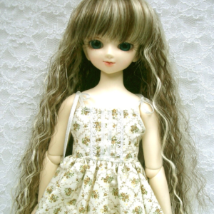 Wig / 7-8 inch / Long Wave (Brown-ivory Highlight #8/KB88HL)