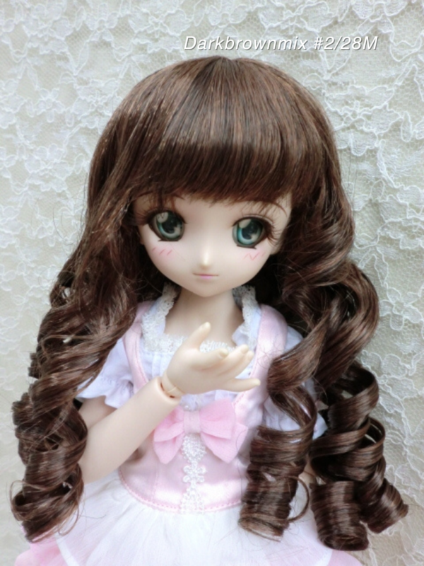 Wig / 8-9 inch / Medium Curls (Darkbrownmix #2/28M)