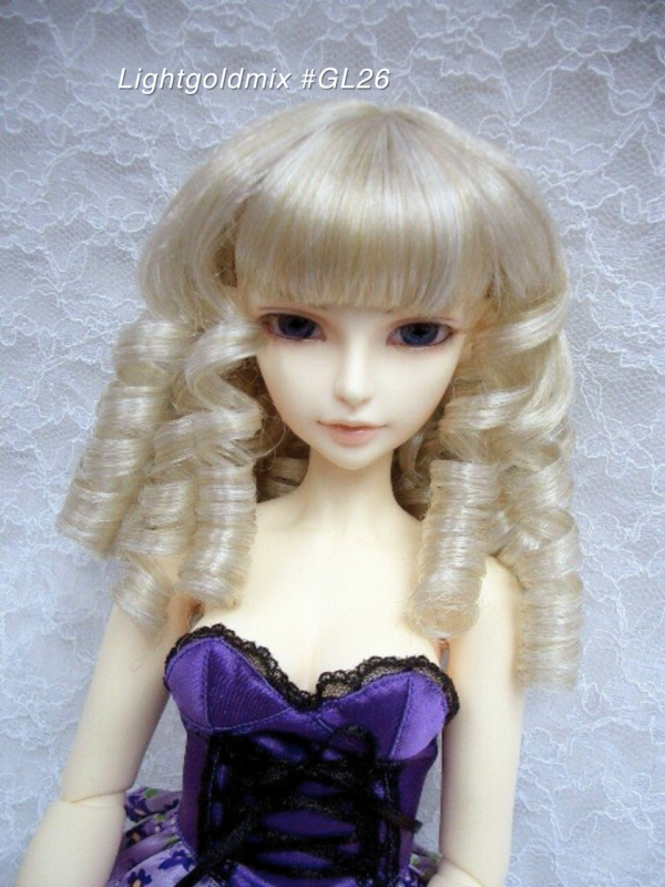 Wig / 8-9 inch / Medium Curls (Lightgoldmix #GL26)