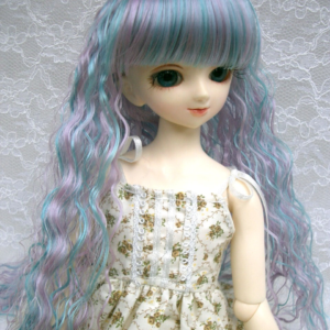 Wig / 7-8 inch / Long Wave (Purple-blue Highlight #K5/K3HL)