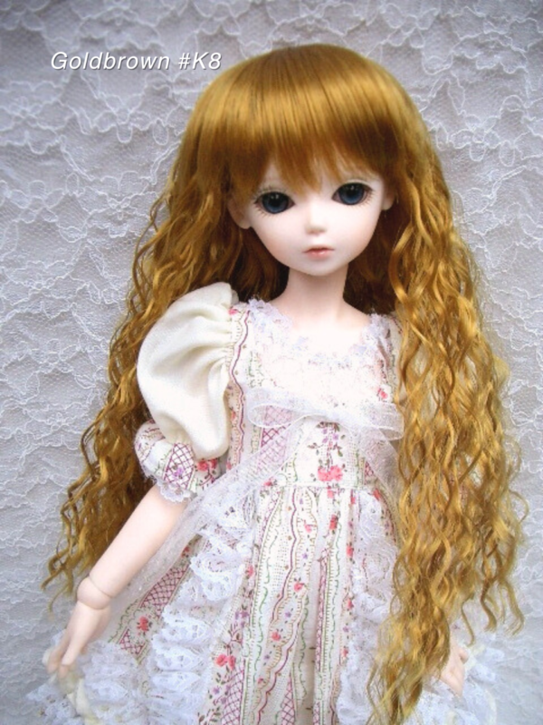 Wig / 7-8 inch / Long Wave (Goldbrown #K8)