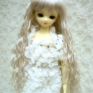 Wig / 7-8 inch / Long Wave (Grey #60)