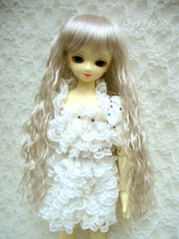 Wig / 7-8 inch / Long Wave (Grey #60)