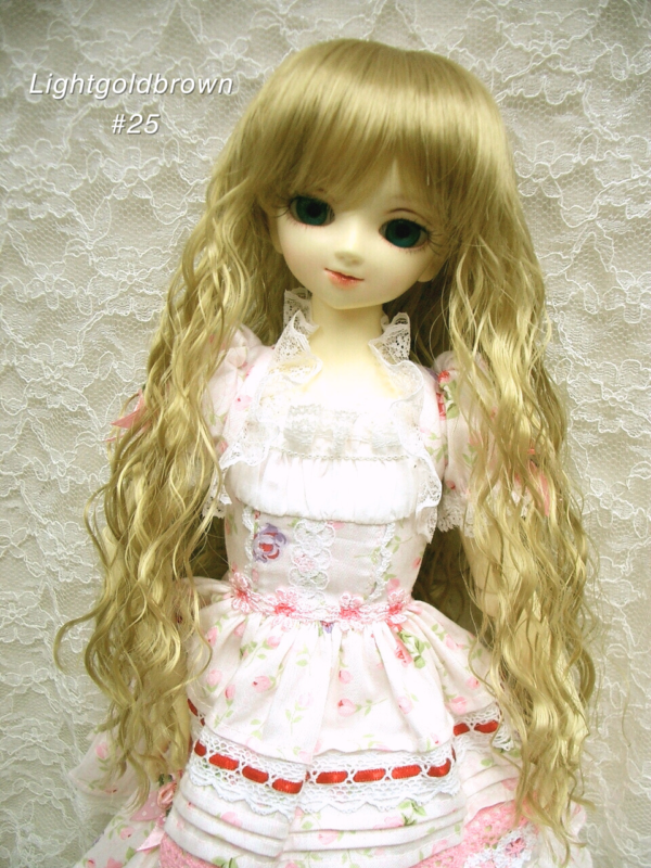 Wig / 7-8 inch / Long Wave (Lightgoldbrown #25)