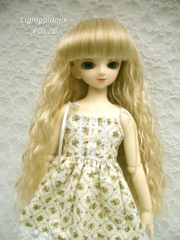 Wig / 7-8 inch / Long Wave (Lightgoldmix #GL26)