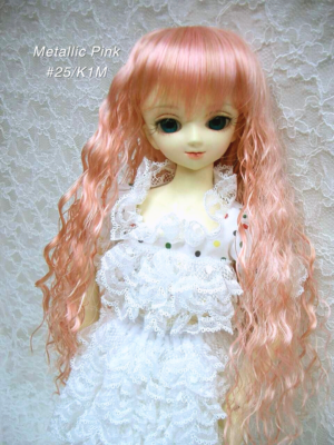 Wig / 7-8 inch / Long Wave (Metallic Pink #25/K1M)