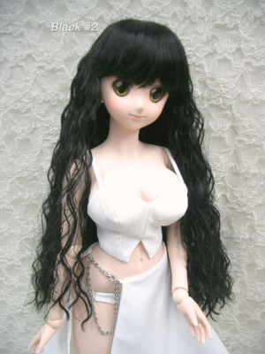 Wig / 8-9 inch / Medium Long Wave (Black #2)