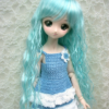 Wig / 8-9 inch / Medium Long Wave (Lightbluemix #K19/K3)