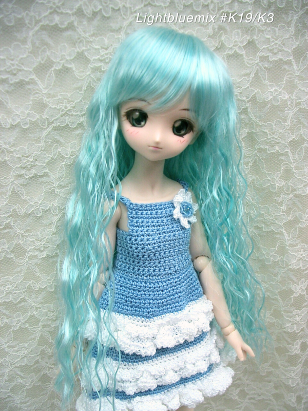 Wig / 8-9 inch / Medium Long Wave (Lightbluemix #K19/K3)