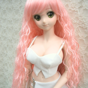Wig / 8-9 inch / Medium Long Wave (Pink #K1)