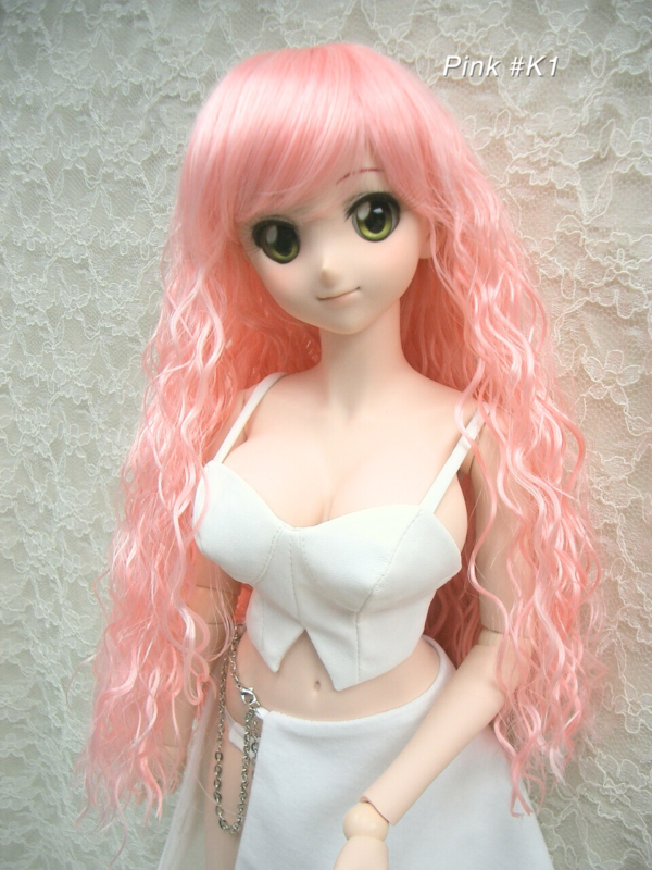 Wig / 8-9 inch / Medium Long Wave (Pink #K1)