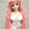 Wig / 8-9 inch / Medium Long Wave (Metallic Pink #25/K1M)