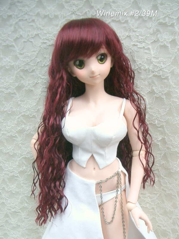 Wig / 8-9 inch / Medium Long Wave (Winemix #2/39M)