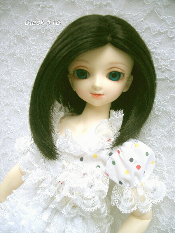 Wig / 7-8 inch / Medium Straight (Black #1B)