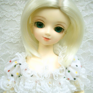Wig / 7-8 inch / Medium Straight (Milkwhite #K19)
