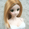 Wig / 8-9 inch / Short One-length (Goldbrown-milkwhite #K8/K19HL)